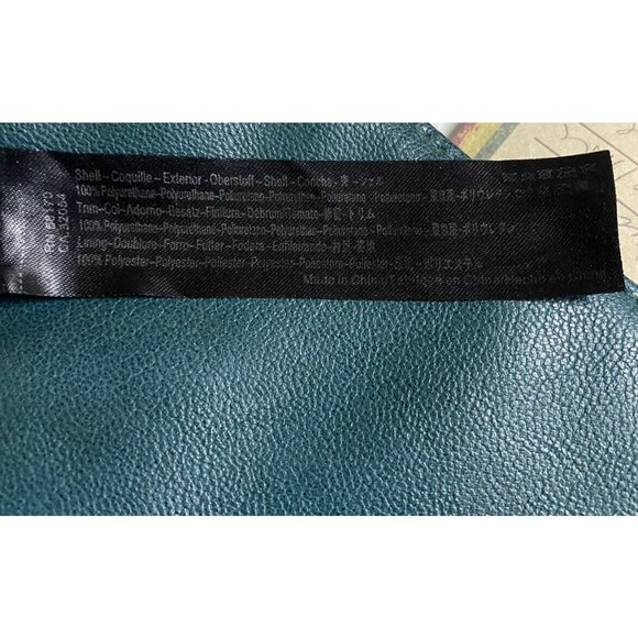 Anthropologie Teal Green Crossbody Bag With Gold Studs - Picture 11 of 14